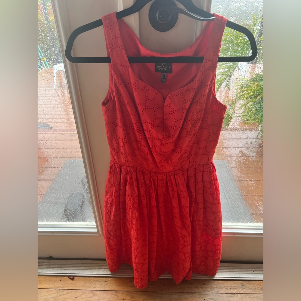 Red sweetheart dress